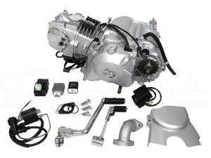 画像1: Lifan社製　12V 124cc　セル付　遠心クラッチ　エンジンキット