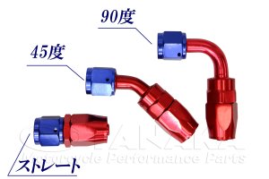 画像2: オイルクーラーフィッティング 180度ベントチューブ #6