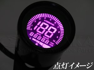画像5: 汎用（12V）　60mm デジタルスピードメーター