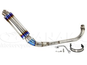 画像1: 【特価セール】ダックス　DAX用　チタンカラーマフラー