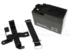 画像1: モンキー用　バッテリーハンガー＆12Vバッテリー4A-BS(4A-5)セット