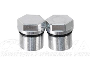 画像1: φ26フロントフォーク用　アルミ製　トップキャップ 2個セット　TYPE-Ｂ