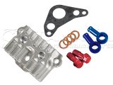 オイルクーラー用　アルミビレットオイル取出しユニット＆バンジョーボルトセット