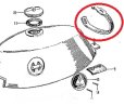 画像4: モンキー Z50A/Z50Z/Z50ZK1用フロントタンクパッド、リアタンクパッド、タンクバンド　３点セット (4)