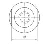 画像2: φ26フロントフォーク用　アルミ製　トップキャップ 2個セット　TYPE-Ｂ (2)