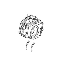 画像1: 弊社125ccエンジン（005w、1656w、1659w）用シリンダーヘッド