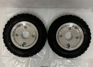 画像2: 特価☆小傷あり☆モンキー純正タイプアルミホイール＆ブロックタイヤセット