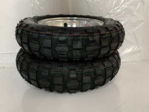 画像3: 特価☆小傷あり☆モンキー純正タイプアルミホイール＆ブロックタイヤセット