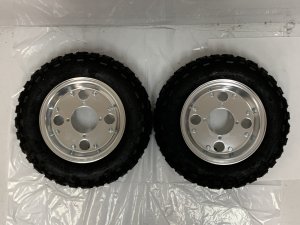 画像1: 特価☆小傷あり☆モンキー純正タイプアルミホイール＆ブロックタイヤセット