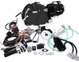 予約販売☆12V セルつき 124ccエンジン オールキット ステルスブラック