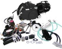 12V セルつき 124ccエンジン オールキット ステルスブラック