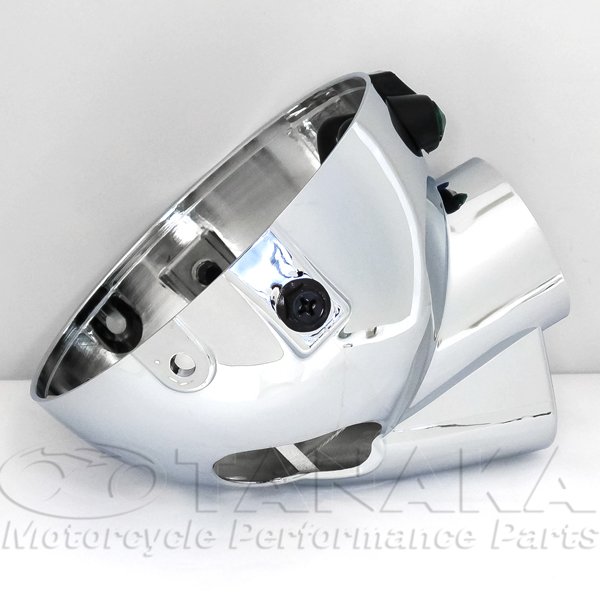 画像3: モンキー用 5Lタイプヘッドライトケース メッキ (3)