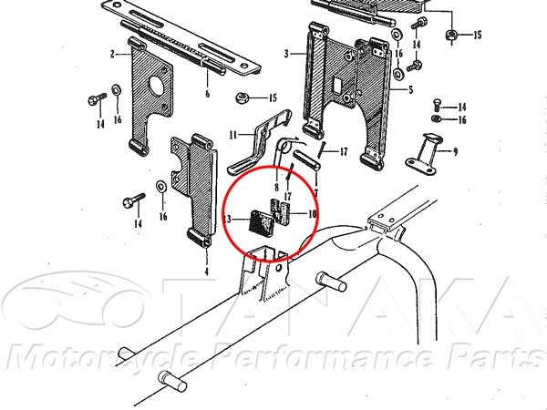 画像4: モンキー Z50M用 シートストッパーラバー セット (4)