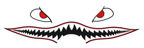 画像2: モンキー５Ｌタンク用　デコレーションステッカー　シャーク (2)