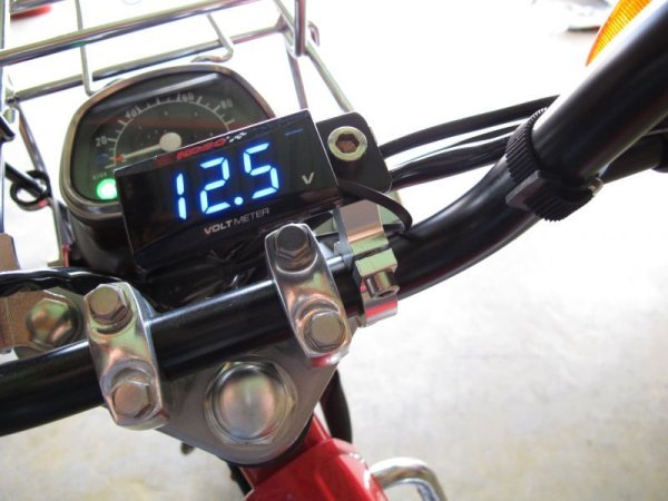 画像2: KOSO 電圧計・油温計など ハンドルクランプ&ステーセット (2)