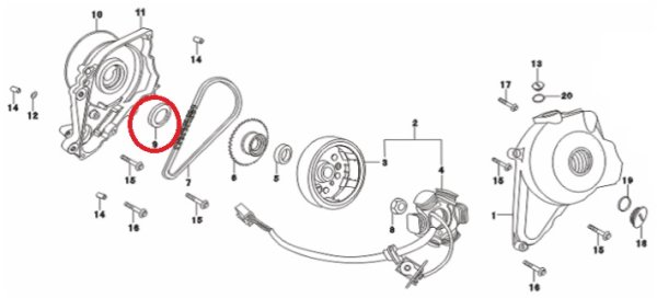 画像2: 弊社セル付エンジン用 オイルシール 30×42×4.5 (2)