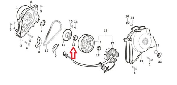 画像2: 弊社エンジン用 オイルシール 18.9×30×5 (2)