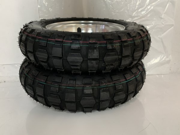 画像3: 特価☆小傷あり☆モンキー純正タイプアルミホイール＆ブロックタイヤセット (3)