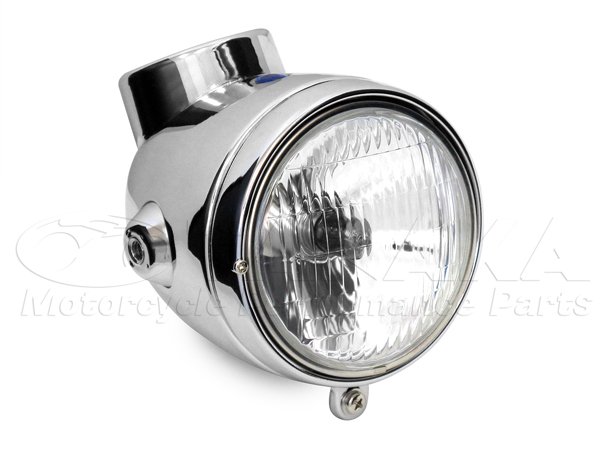 画像2: モンキー用 4Lモンキータイプヘッドライト メッキ (2)