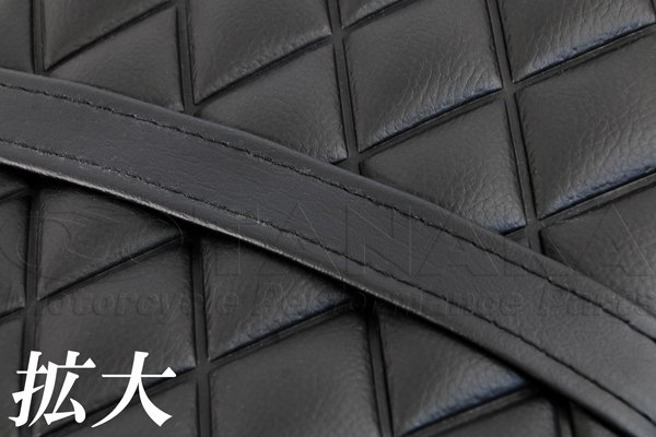 画像2: ダックス用 ウェルダーダイヤステッチシート ブラック (2)