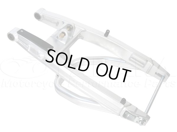 画像2: グロム MSX125用 スタビ付アルミロングスイングアーム+80mm/ シルバー C (2)