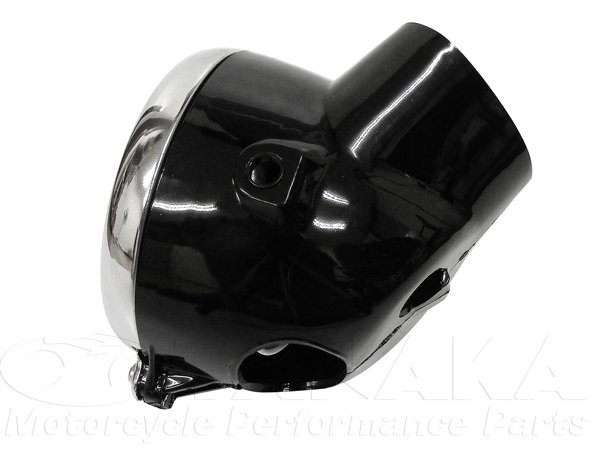 画像3: 初期型6Vダックス 6Vシャリィタイプヘッドライト ブラック (3)