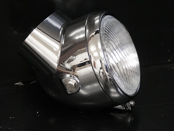画像4: 初期型6Vダックス 6Vシャリィタイプヘッドライト メッキ (4)