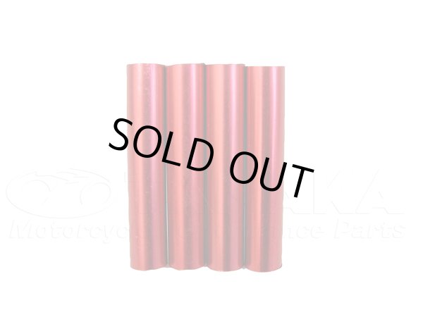 画像2: 3段 アルミオイルクーラー用 ボルトガイド レッド (2)