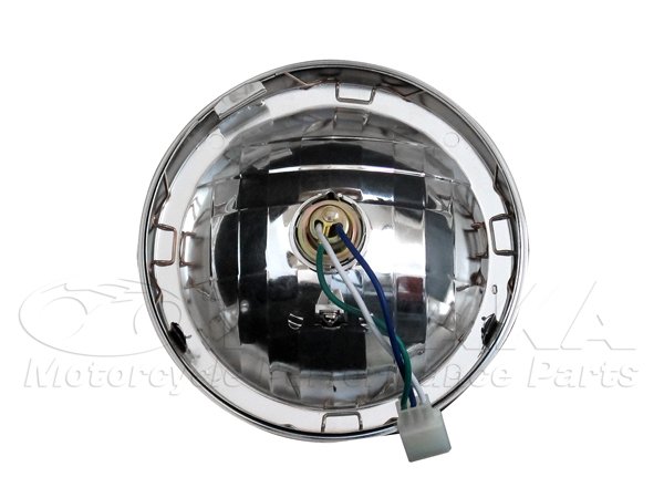 画像3: モンキー用 マルチリフレクターヘッドライトレンズ&リム ピンク (3)