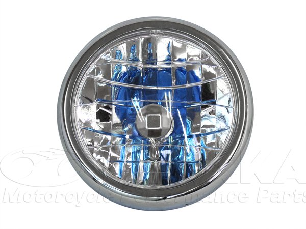 画像2: モンキー用 マルチリフレクターヘッドライトレンズ&リム クリア (2)